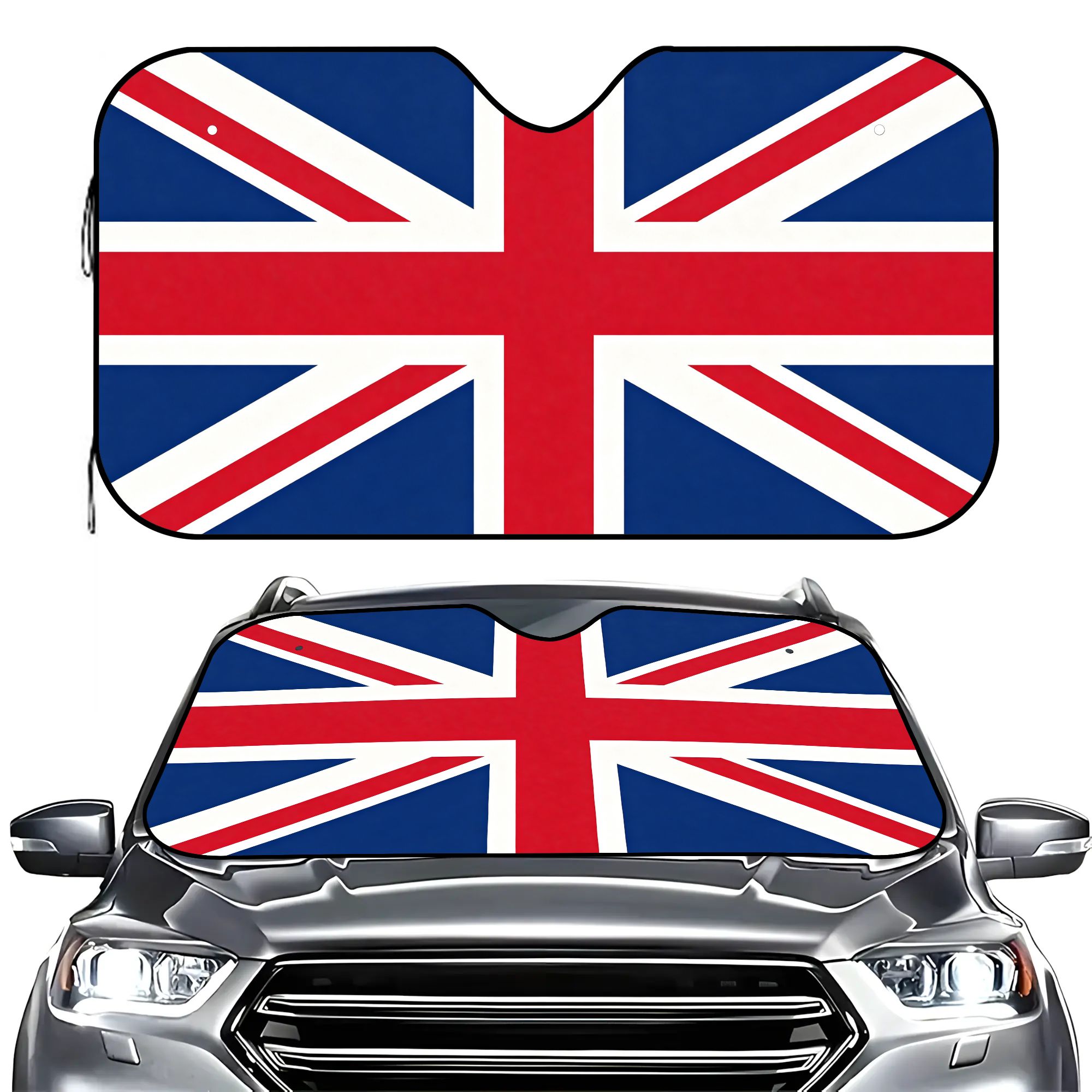 Car Jack - UK Flag Car Windshield Sun Shade