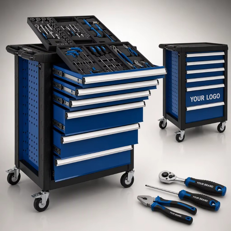 Socket Set - Heavy Tool Trolley 70pc Rolling Tool