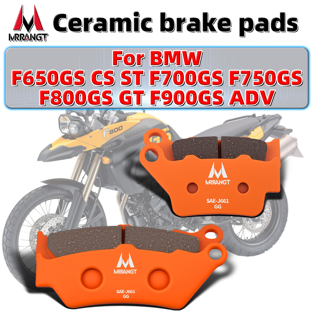 Brake Pad Set - MRRANGT Motorcycle Front Rear Ceramic Brake