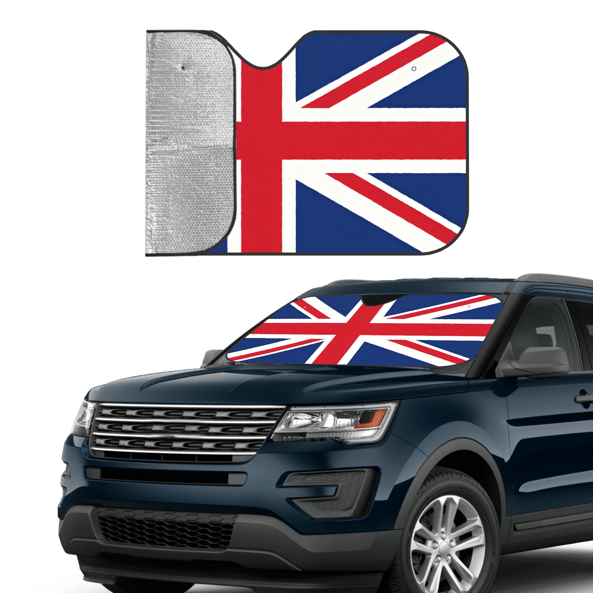 UK Flag Car Windshield Sun Sha - Car Jack recension och pris