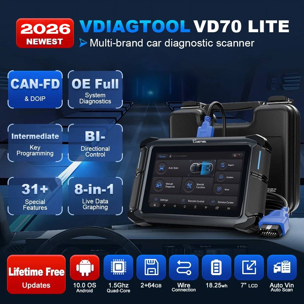 EU Stock VDAIGTOOL VD70 Lite U - Car Diagnostic Tool recension och pris