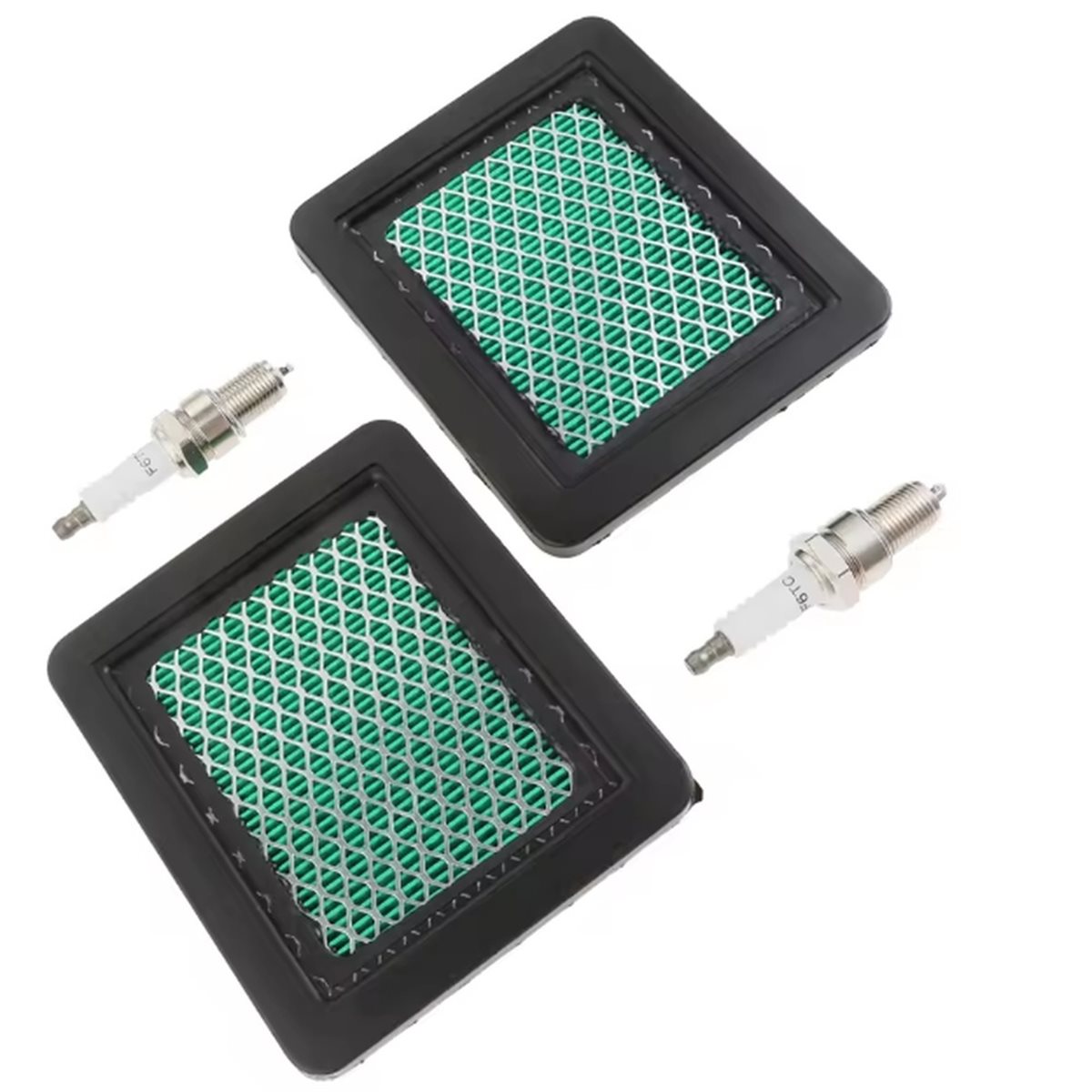 2pcs Lawn Mower Air Filters wi - Spark Plug recension och pris