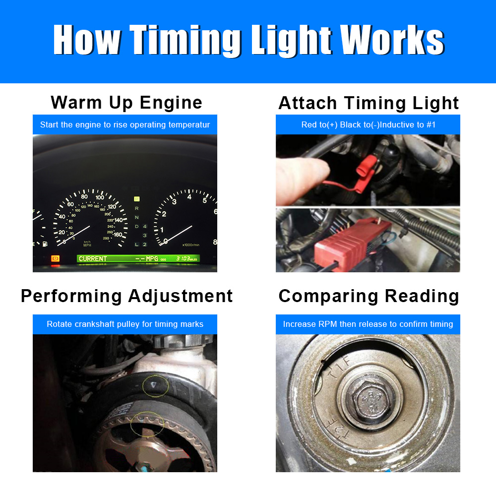 Ignition Timing Light 12V Stro - Timing Light Gun recension och pris