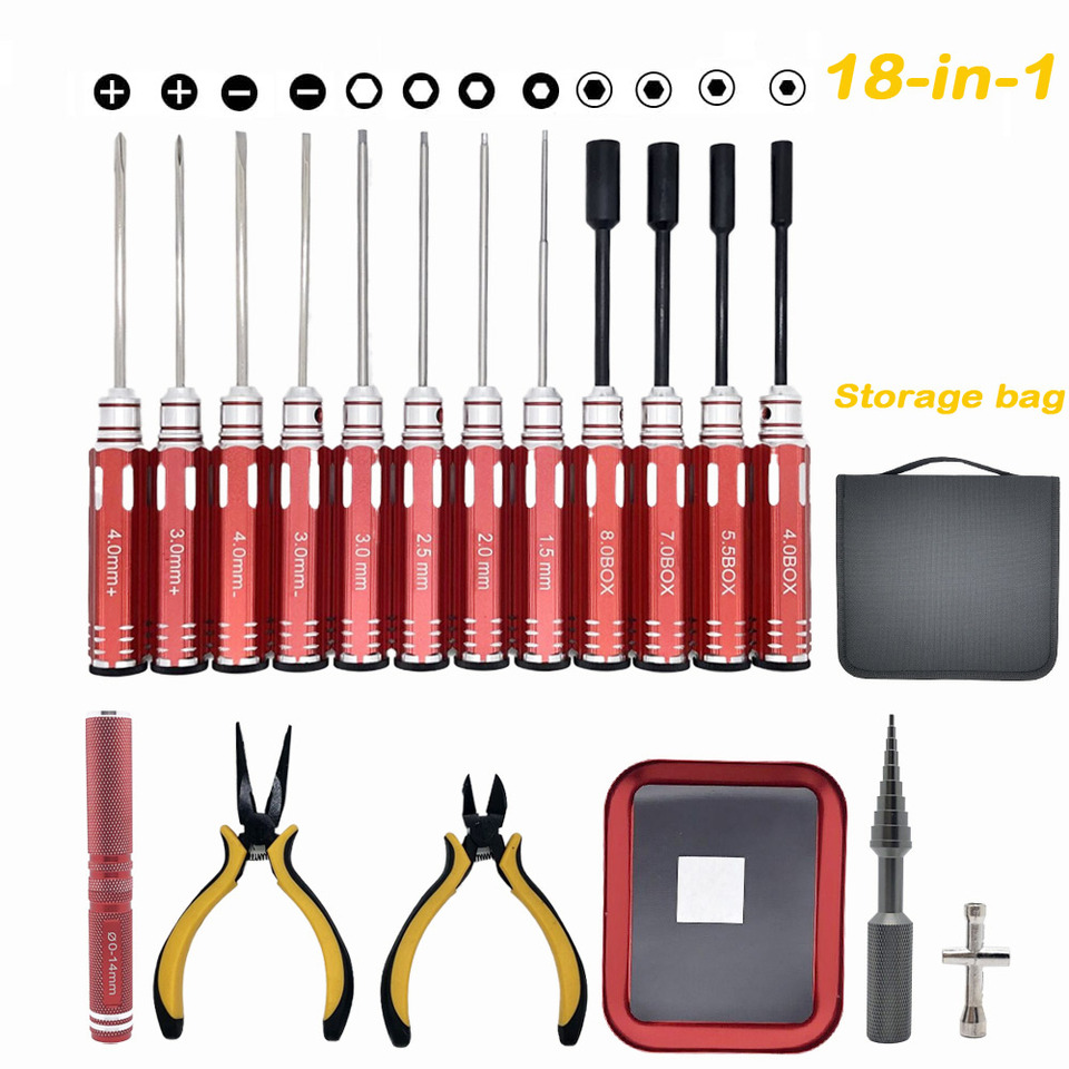 RC Tools Kits 18 in 1 Screwdri - Socket Set recension och pris