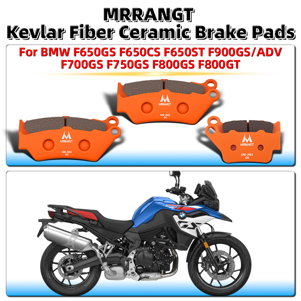 MRRANGT Motorcycle Front Rear  - Brake Pad Set recension och pris